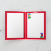 Gele Bloem op Star of David Wenskaart Kaart (Binnen)