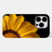 Gele bloem op zwarte achtergrond Case-Mate iPhone case (Achterkant (horizontaal))