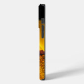 Gele bloem op zwarte achtergrond Case-Mate iPhone case (Achterkant / Links)