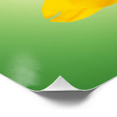 Gele bloem perfect poster (Hoek)