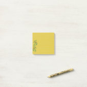 Gele bloem Post-it Nota's Post-it® Notes (Op bureau)