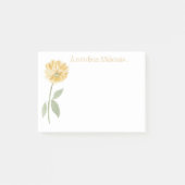gele bloem post-it® notes (Voorkant)