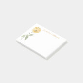 gele bloem post-it® notes (Schuin)