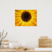 gele bloem poster (Keuken)