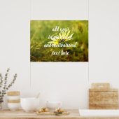 Gele bloem poster (Keuken)