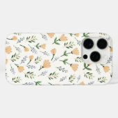 Gele bloem Scandinavisch Case-Mate iPhone Case (Achterkant (horizontaal))
