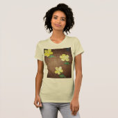 Gele bloem schilderij shirt (Voorkant volledig)