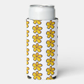 Gele Bloem Seltzer Blikjeskoeler (Seltzer Voorkant)