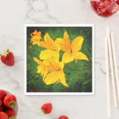 Gele bloem servet (Insitu)