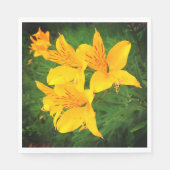 Gele bloem servet (Voorkant)