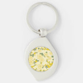 Gele  bloem sleutelhanger (Voorkant)