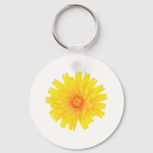 Gele Bloem Sleutelhanger (Voorkant)