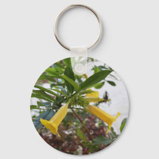 Gele bloem sleutelhanger