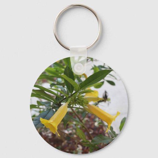 Gele bloem sleutelhanger (Voorkant)