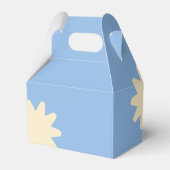 Gele bloem ster cadeautas ontwerp bedankdoosjes (Achterkant)