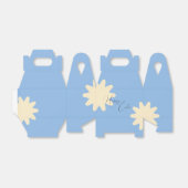 Gele bloem ster cadeautas ontwerp bedankdoosjes (Uitgevouwen)