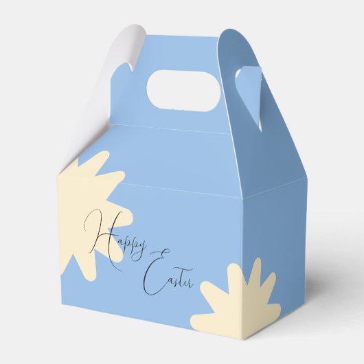 Gele bloem ster cadeautas ontwerp bedankdoosjes (Voorkant Zijde)