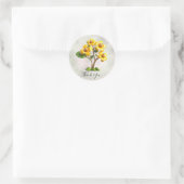 Gele Bloem Sticker (Tas)