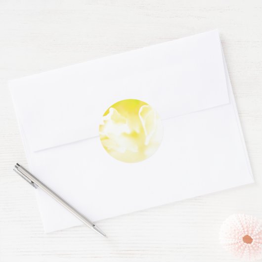 Gele bloem sticker (Envelop)