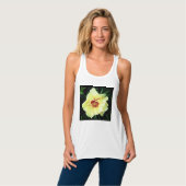 Gele bloem tanktop (Volledige Voorkant)