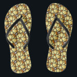 Gele Bloem Teenslippers<br><div class="desc">Dit is een originele tekening die is afgetast en voor reproductie schoongemaakt</div>