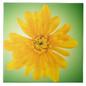 Gele bloem tegeltje (Voorkant)