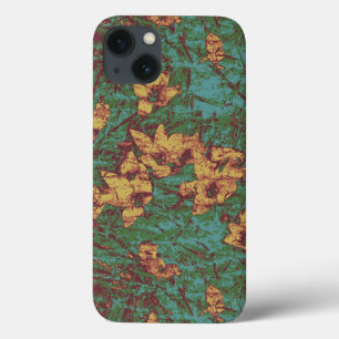 Gele bloem tegen bladcamouflage 2 Case-Mate iPhone case