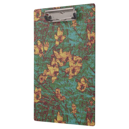 Gele bloem tegen bladcamouflage 2 klembord (Links)