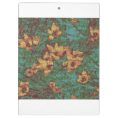 Gele bloem tegen bladcamouflage 2 klembord (Achterkant)