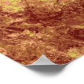Gele bloem tegen bladcamouflage 2 poster (Hoek)