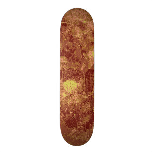 Gele bloem tegen bladcamouflage persoonlijk skateboard