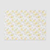 Gele bloem tissuepapier, Decoupage bloemen Tissuepapier (Voorkant)
