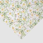 Gele bloem tissuepapier, Decoupage Bloemen Tissuepapier (Detail)