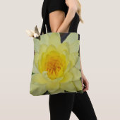 Gele bloem tote bag (Dichtbij)