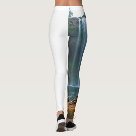 GELE BLOEM WATERVAL LEGGINGS (Achterkant)