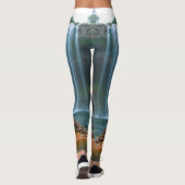GELE BLOEM WATERVAL LEGGINGS (Achterkant)