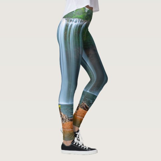 GELE BLOEM WATERVAL LEGGINGS (Rechts)