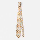 Gele Bloem Waterverf Bloemen Schilderen Stropdas (Voorkant)