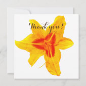 Gele bloem, wil je mijn bloemenmeisje zijn kaart (Achterkant)