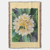 Gele bloem worp deken (Voorkant Verticaal)