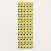 Gele bloem yogamat (Achterkant)