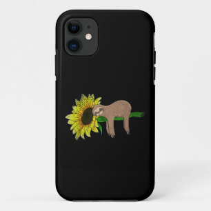 Gele Bloem Zonnebloem Slaperige Dierenliefhebber W Case-Mate iPhone Case