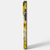 gele bloemachtergrond Case-Mate iPhone case (Achterkant / Links)