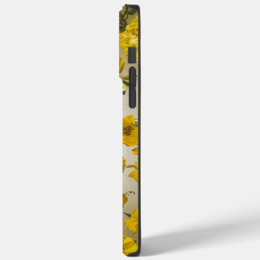 gele bloemachtergrond Case-Mate iPhone case (Achterkant / Links)
