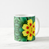 Gele bloemen1 koffiemok (Voorkant rechts)