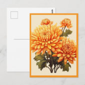 GELE BLOEMEN #1 BRIEFKAART (Voorkant / Achterkant)