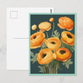 GELE BLOEMEN #2 BRIEFKAART (Voorkant / Achterkant)