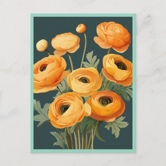GELE BLOEMEN #2 BRIEFKAART (Voorkant)