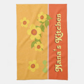 Gele bloemen, aangepast voor Nana Theedoek (Verticaal)