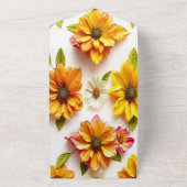 gele bloemen all in one uitnodiging (Buitenkant)